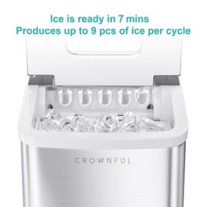 CROWNFUL-stainless-steel-ice-maker-for-countertop-9-ice-cubes-in-7-minutes-per-cycle