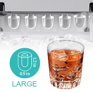 CROWNFUL-stainless-steel-ice-maker-for-countertop-large-ice-cubes