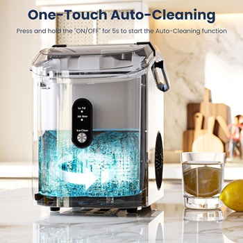 Antarctic-Star-Nugget-Ice-Makers-one-touch-auto-cleaning